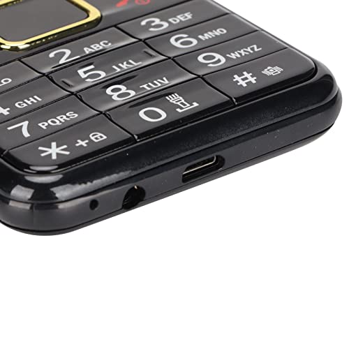Unlocked Mobile Phone, 2G Senior Cell Phonefor Senior, 2.8In Hd Screen Big Button Basic Phone, 32Mb Rom+32Mb Ram, 4 X Sim Card, 2000Mah Battery, Supports Mp4, Mp3, Recording, Fm, Camera(Black) #TOP6