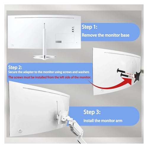Adaptateur support mural écran 34 pouces CF791 blanc - Aménagement bureau de télétravail