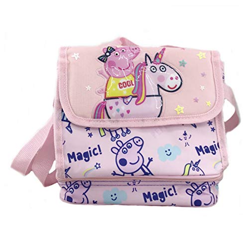 Mochila Peppa Pig Bolsa Portamerienda Termico Peppa Pig Its Magic 21x20x14cm
