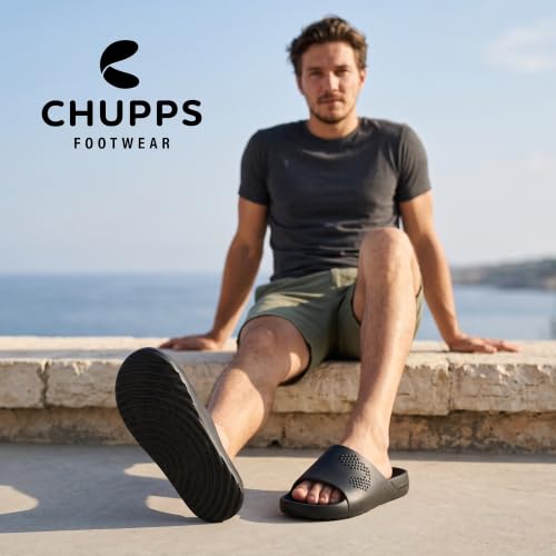 Image of CHUPPS Chupster Men's Orthopedic Slippers | Soft Cushioned Footbed | Lightweight Flip Flops | Anti-Skid Sole | Comfortable Daily Wear Chappals