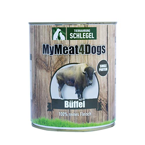 MyMeat4Dogs Hundefutter Reinfleischdose Büffel - 12x 820 g