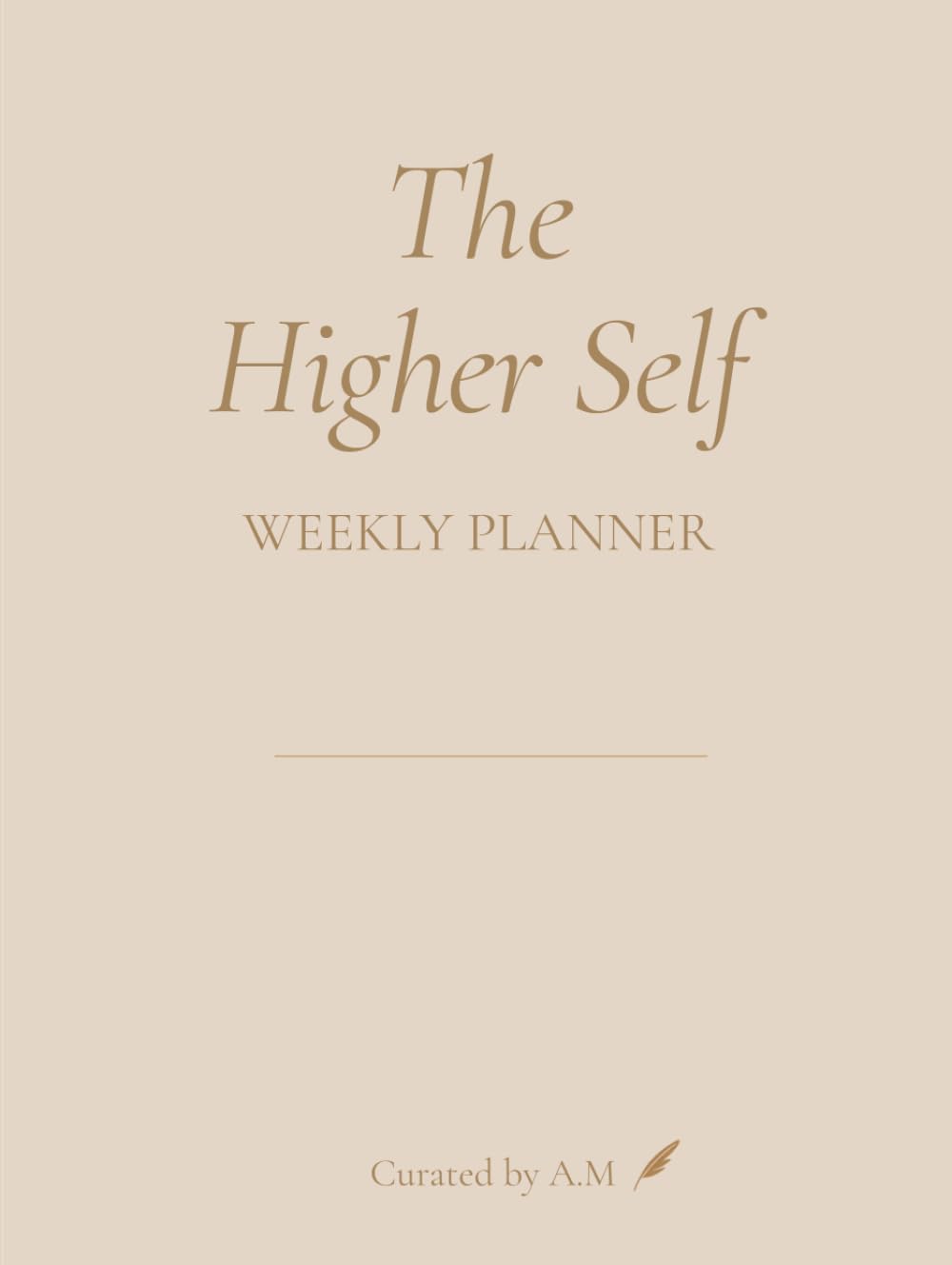 Higher-Self: Weekly planner