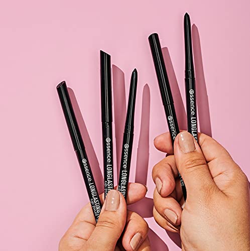 Essence | 5-Pack Black Longlasting Eyeliner Pencil | Water-Resistant & Applies Smoothly & Evenly | Retractable | Vegan & Paraben Free | Cruelty Free #TOP3
