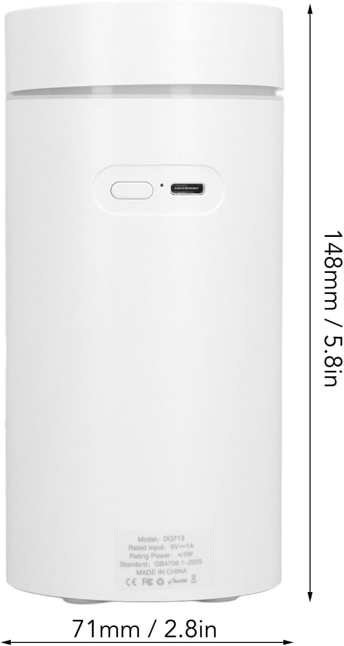 Do użytku domowego Elektryczny dyfuzor do aromaterapii samochodowej Dyfuzor samochodowy zasilany przez USB (biały)