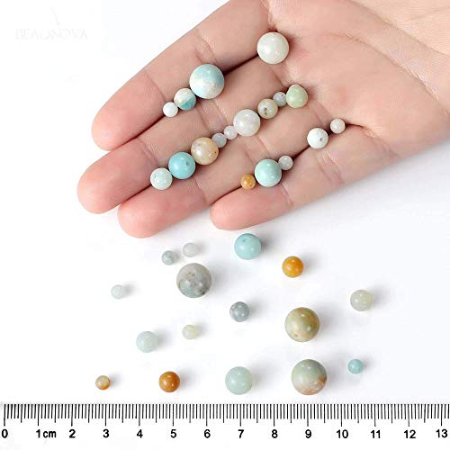 6mm Round Amazonite Stone Beads for Jewelry Making Natural Gemstone Semi Precious Strand 15 Inch(60-65pcs/Strand) - Image 4