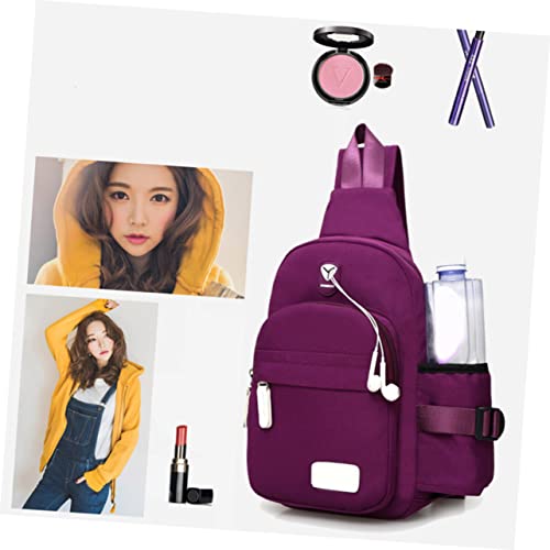 Shoulder Bag Women Sling Bag Chest Bag Sports Sling Bag Multifunction Blush Miss Purple4