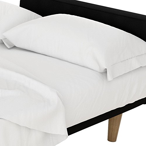 DHP Futon and Twin Sleeper Sofa Microfiber Sheet Set, White
