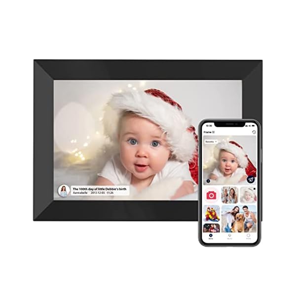 Smart Digital 8 Inch WiFi Photo Frame, 1280X800 IPS HD Touchscreen Display, 8 GB Cloud Storage