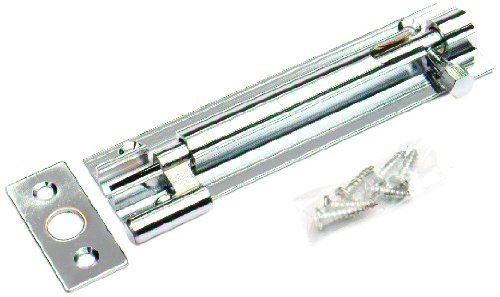 Bulk Hardware Cranked Swan Neck Surface Slide Door Bolt, 150 mm (6 inch) (BH00770)