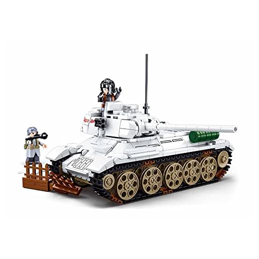 Sluban M38-B0978 Army, Battle of Budapest, T-34/85 Medio Tanque 518 Piezas