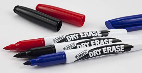 Kittrich Promarx Dry Erase Markers, Pen Style, Assorted Colors, 3 Count (Deo1-Apab04-01) #TOP2