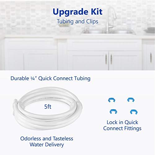 Image of Express Water Filter Upgrade Kit for Reverse Osmosis and Under Sink Water Filtration System - Add a New Filtration Stage to Your System - Includes Adapters for inch Threaded and Quick Connect Filters
