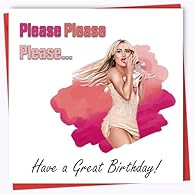 ✅𝗖𝗘𝗟𝗘𝗕𝗥𝗔𝗧𝗘 𝗜𝗡 𝗦𝗧𝗬𝗟𝗘 - Embrace the day of celebration with a little fandom with this Printperfect card, cleverly captioning 'Please Please Please' – an amusing birthday shout-out for those who can't get enough of Sabrina Carpenter's unforgettable tune...