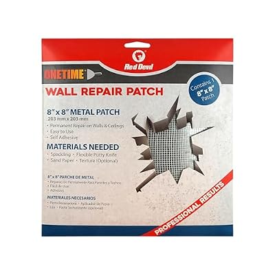 Red Devil 1219 ONETIME Wall Repair Patch, 8 inch, Steel
