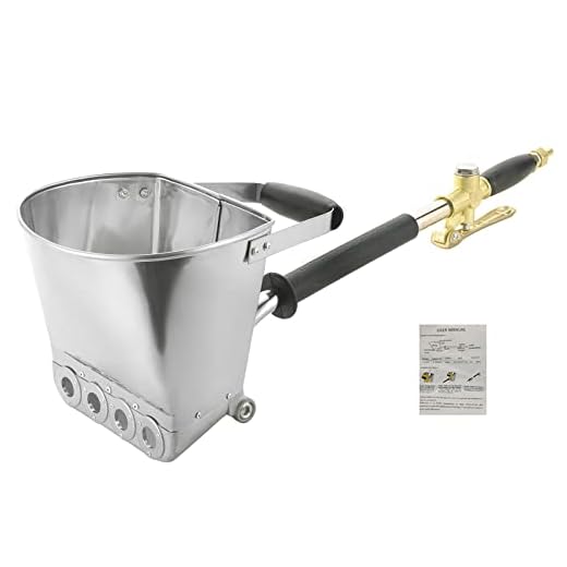 ATPEAM 4 Jet Stucco Sprayer | 4 Jet Wall Sprayer - Concrete Sprayer - Plaster Sprayer - Cement Mortar Spray Gun Hopper Gun Concrete Stucco Plaster Paint Wall Ceiling Tool