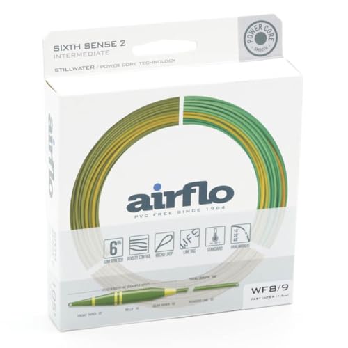 AIRFLO Sixth Sense 2 Fast Intermediate Fly Line 8/9 wt Translucent Green