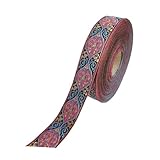 Photo Gallery perfk jacquard nastro fai -da -te progetti artigianato decorazione abbigliamento cucito rivestimento in tessuto a nastro in pizzo per giunts trapunte borse, rosa Photo Gallery perfk jacquard nastro fai -da -te progetti artigianato decorazione abbigliamento cucito rivestimento in tessuto a nastro in pizzo per giunts trapunte borse, rosa