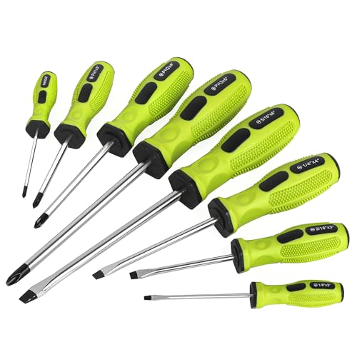 Image of FASTPRO 8-Piece Magnetic Screwdrivers Set, Green