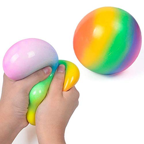 Stress Ball, Relieve Anxiety Fidgets Toy for Adults Teens, Creative Colorful Vent Ball Decompression Toy Men Women Decompression Toy, Halloween, for Friends and Family (1PC-Multicolor)