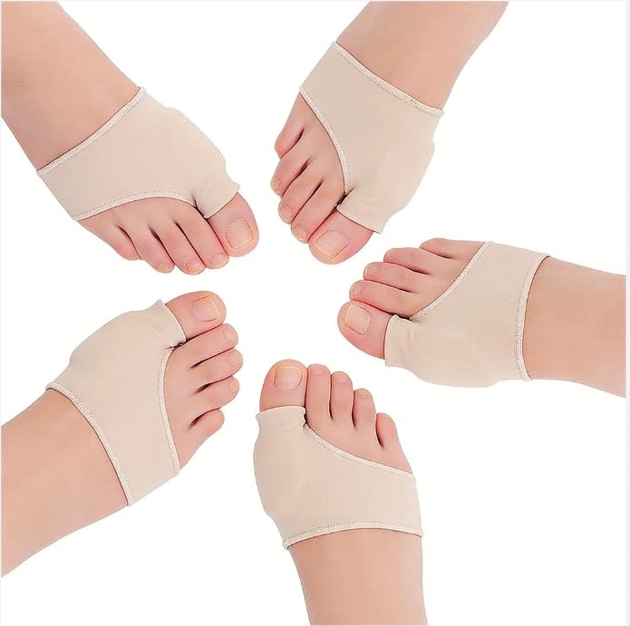 Bunion Corrector Socks, 2 Pairs with Gel Pads-Orthopedic Splints for Toe Alignment & Pain Relief, Flexible Bunion Pads Sleeves for Daily Comfort & Support