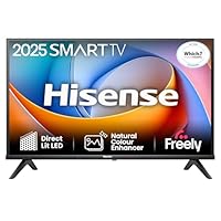 Hisense 40 40A4QTUK FHD LED TV with Freely - Direct Lit LED, Dolby Audio, Natural Colour Enhancer, Games Mode, Sports Mode with Freely, Disney +, YouTube, Netflix