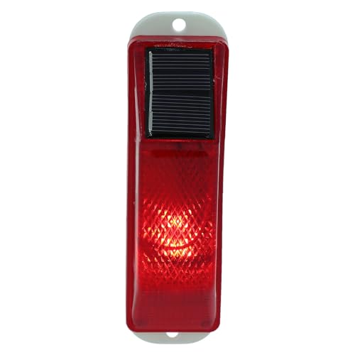 BETOOKY Lámpara de Señalización Solar para Exteriores, Luz de Advertencia Roja y Amarilla Función Estroboscópica, Adecuado para Barricadas y Zonas de Trabajo al Aire Libre