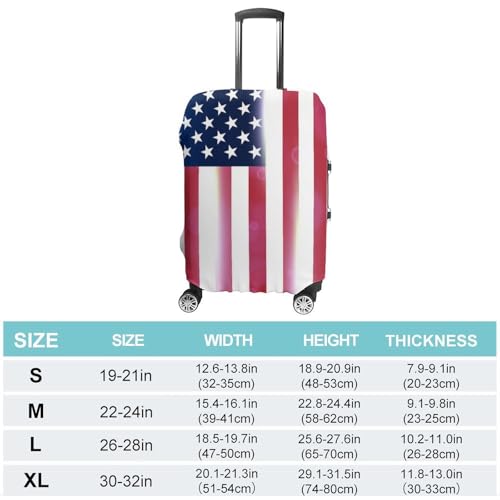 Carry On Luggage Cover Red Blue White American Flag (56) Anti Scratch Travel Luggage Cover Suitcase Protector Suitcase Covers2