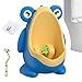 Potty Training Urinal - Frog Pee Standing Toilet, Boys Pee Station | Removable Wall Mounted Baby Trainer for Kids Indoor Nighttime Routine, Learning Aid Bathroom Practice Home Travel Convenience Gear
