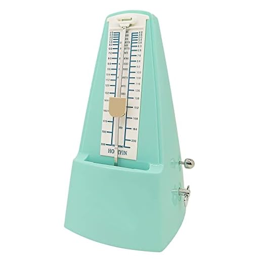 HOSEYIN Mechanical Metronome, Universal Metronome for Piano, Guitar, Violin,Drums and Other Instruments (Standard, Green)