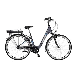 FISCHER CITA ECU 1401 Elektrische fiets voor dames en heren, RH 44 cm, voormotor 32 Nm, 36 V accu, mat antraciet, 28…
