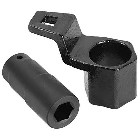 DASBET 19mm Harmonic Balancer Socket and 50mm Hex Crankshaft Crank Damper Pulley Holding Wrench Socket Tool Compatible for Honda Acura Cover