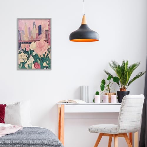 Impression giclée New York Spring Cityscape Stupell Industries cadre de qualité