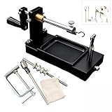 QiuLovesYT Fishing Lure Wire Bender Looper Tool Kit - 3-in-1 Wire Forming & Twisting Tool with Line Spooler and Fly Tying Station for Fishermen Precision DIY Fishing Tackle (Black)