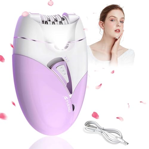 Depiladora Facial Mujer, Mini epilier de Electricidad con luz LED, Recortador de Bikini para la Cara de la Mano del Cuerpo de la Cara con Bikini