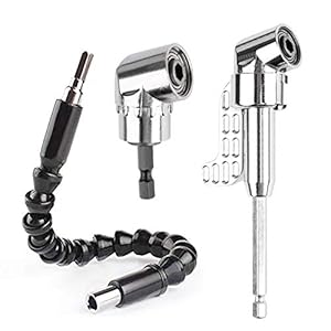 ZFYQ Magnetische Boorverlenghouder met Haakse 1/4″ Booruitbreiding, 105 Haakse Booradapter, Flexibele Verlenging, voor Werken in Krappe Hoekjes