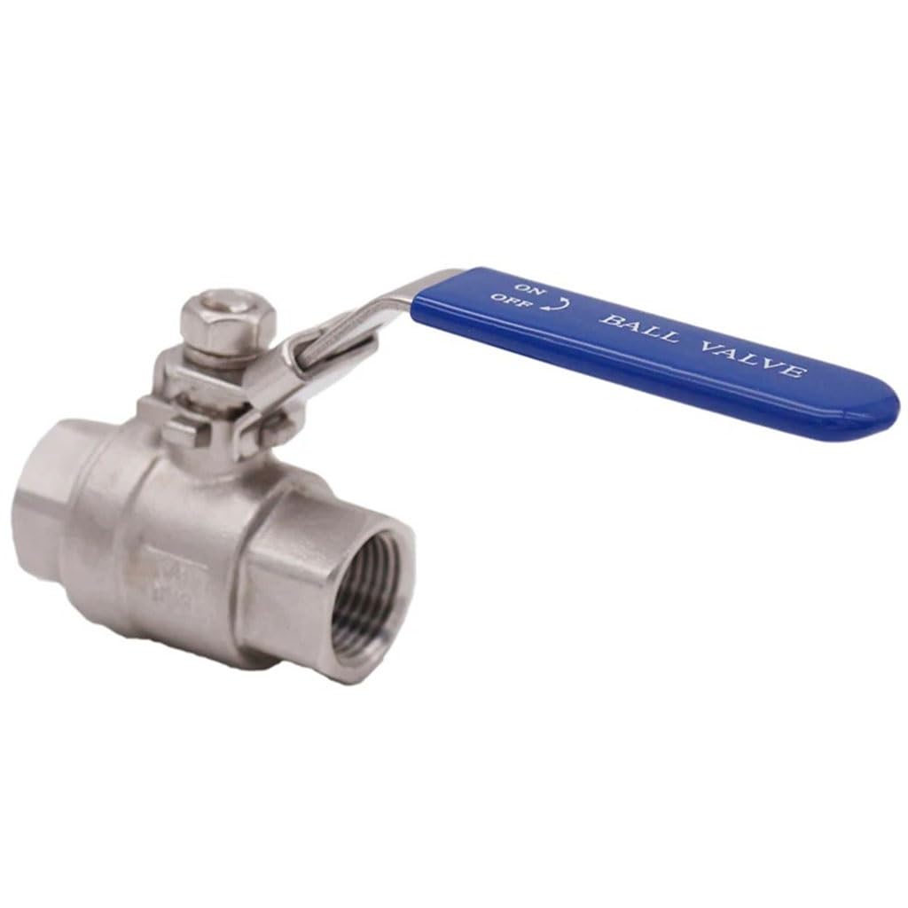 OAMSCEYKW ball valve 1PCS Ball Valve - 1/2" NPT Stainless Steel 304 Full Port Ball Valve 2-Piece Ball Valve