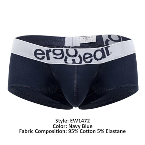EW1472 MAX Cotton Trunks Color Navy Blue Size L4