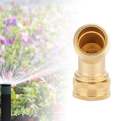 Image of 45 Degree Hose Elbow- Eliminates Stress and Strain On RV Water Intake Hose Fittings, Solid Brass