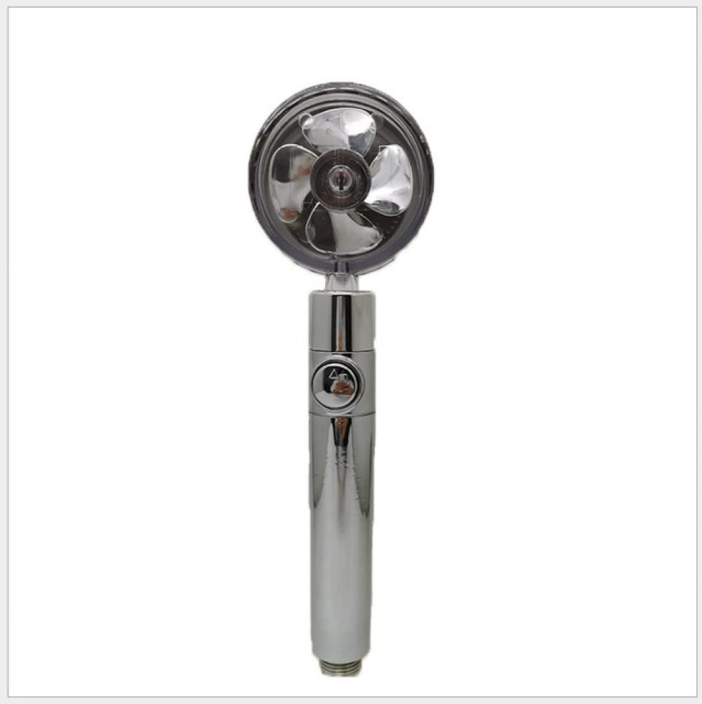 Pommeau de douche haute pression rotatif 360° argenté anti-gaspillage d'eau