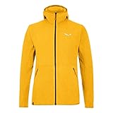 Eine warme, atmungsaktive Fleecejacke mit Kapuze zum alpinen Trekking oder Schneeschuhwandern.