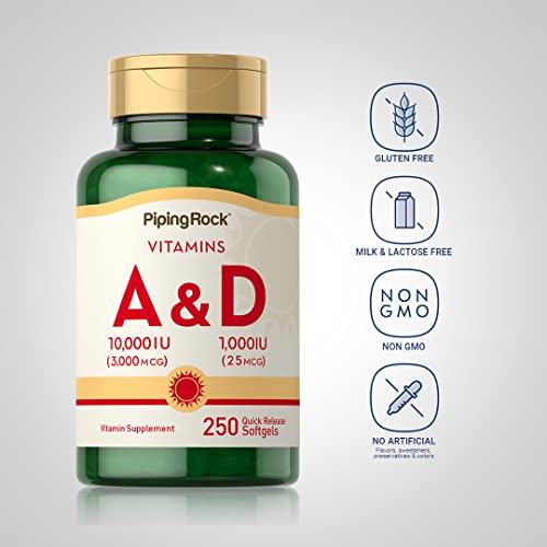 Piping Rock Vitamin A and D Softgels #TOP25