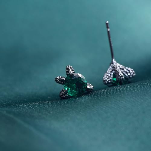 Hopply S925 Sterlings Silver Dragon Claw Stud Earrings,Hypoallergenic Cubic Zirconia Screw Back Mens Earrings Jewelry for Women4