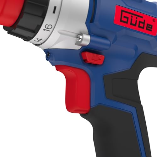 Güde Akku Bohrschrauber BS 18 - Set 126tlg. (18 V, mit Bit-/Bohrer-Set im Koffer, 2-Gang, 19+1 Drehmomentstufen, max. 30 Nm, 10 mm Schnellspannbohrfutter, LED-Licht, inkl. Akku & Schnellladegerät)