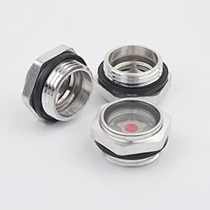 MOOCO MORNING M14 M16 M18 M20 M22 M24 M26 1/4 “3/8″ 1/2″ 3/4″ 1” BSP Mannelijke Alu Olie Niveau Gezichtsglas Venster Luchtcompressor