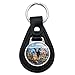 Black Leather Lake Tahoe California CA Nevada NV Animals Bear Cougar Deer Keychain