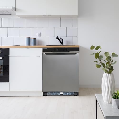 Telefunken Unterbau-Geschirrspüler | Spülmaschine 60 cm | 12 Maßgedecke | 9 Programme | AquaStop - Schutz vor Wasserschäden | Auto-Door | leise 44 dB | inkl. Besteckkorb | G-EU-6014-C-I