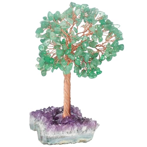 Imagen de Árbol de la Vida de Amatista Natural Árbol del Dinero de Cristal Morado para Decoración Zen