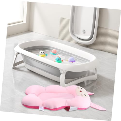 Soporte para bañera antideslizante con cojín cómodo para bebés 4