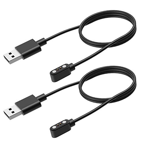 Smart Watch Charger, 2 Pack Charger Cable Compatible with Anbes Fitness Tracker, Portable Magnetic Charger with USB Charging Cable Cord for 205L Only