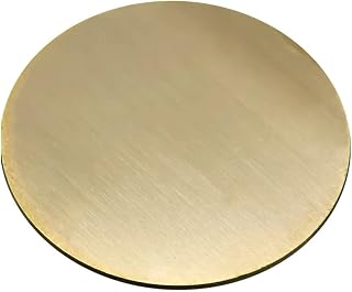 Placa redonda de metal, placa redonda, 1 disco de latón H62, espesor 0,5 mm, 0,8 mm, 1 mm, 1,5 mm, 2 mm, 3 mm, junta de latón, corte de piezas de latón de placa redonda (color: latón, tamaño: 80 x 1 m